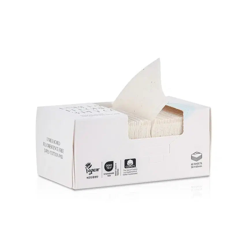 [BUNJANG] True B Unbleached Unfluorescent Cotton Pads (80 Count, 4 Packs) / 트루비 무표백 무형광 화장솜 (80X4P)