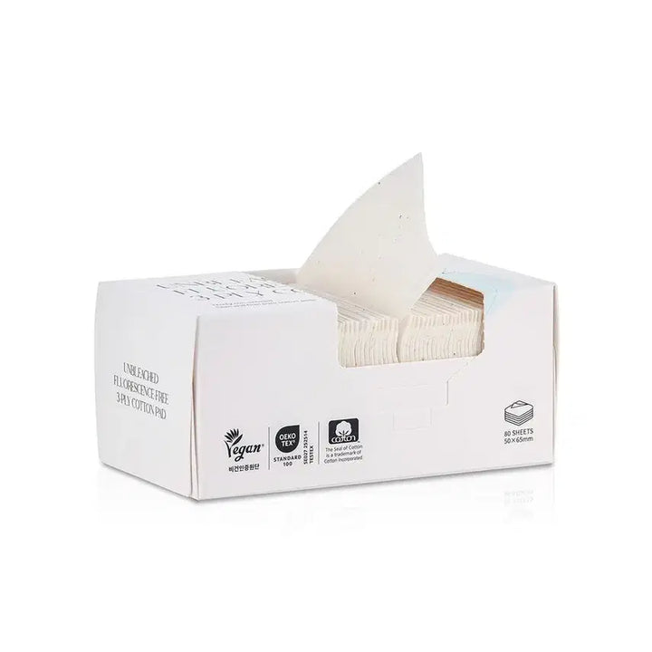 [BUNJANG] True B Unbleached Unfluorescent Cotton Pads (80 Count, 4 Packs) / 트루비 무표백 무형광 화장솜 (80X4P)