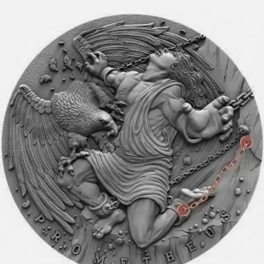 [BUNJANG] Niue Prometheus Ancient Mythology 2oz 99.9% Silver Coin 2019 / 2019 니우에 프로메테우스 고대 신화 2온스 999% 실버