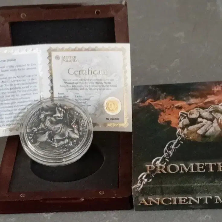 [BUNJANG] Niue Prometheus Ancient Mythology 2oz 99.9% Silver Coin 2019 / 2019 니우에 프로메테우스 고대 신화 2온스 999% 실버
