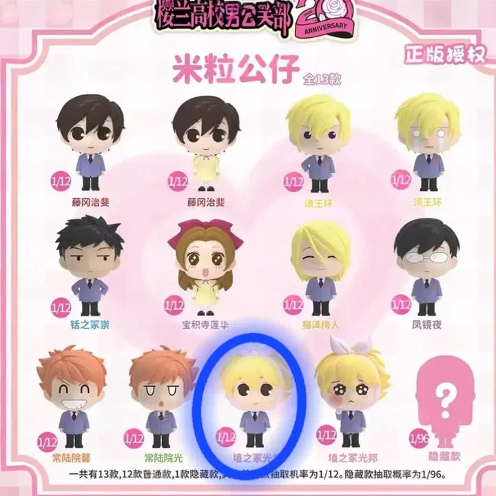 [BUNJANG] Ouran High School Host Club Rikuaba Rice Ball Figure (Toothache Version) / 오란고교 쌀알피규어 치통하니 팔아요!