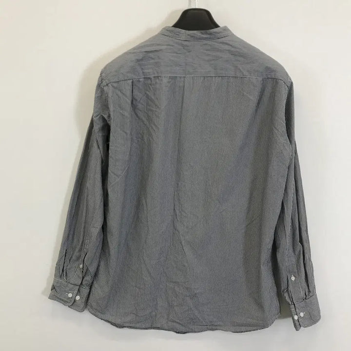 [BUNJANG] Uniqlo Striped Stand Collar Henley Shirt / 유니클로 헨리넥 스탠드카라 스트라이프셔츠 [L]
