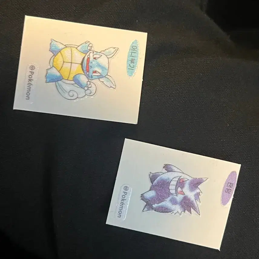 [BUNJANG] Pokemon 30th Anniversary Sticker Set - Squirtle, Gengar / 포켓몬 30주년 띠부띠부씰 어니부기, 팬텀