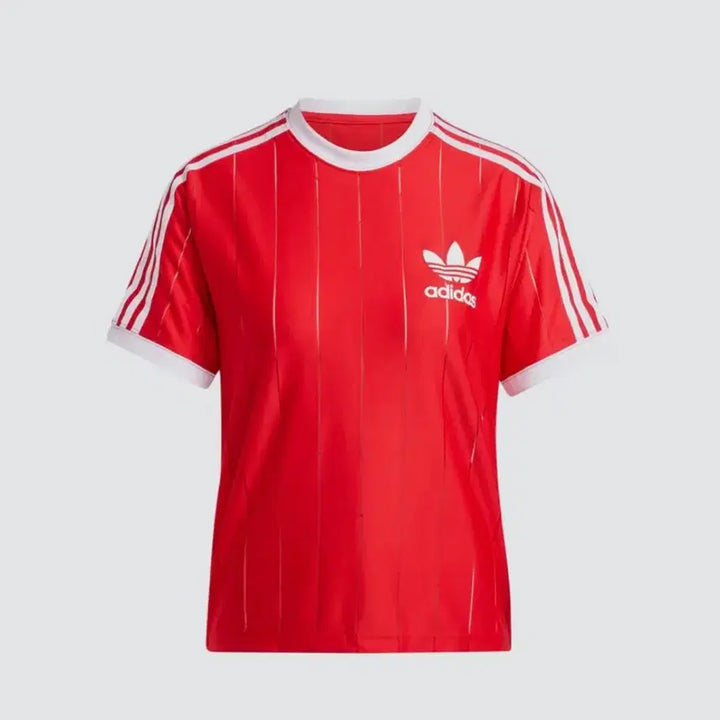 [SOLD OUT] 아디다스 핀스트라이프 반팔티 레드