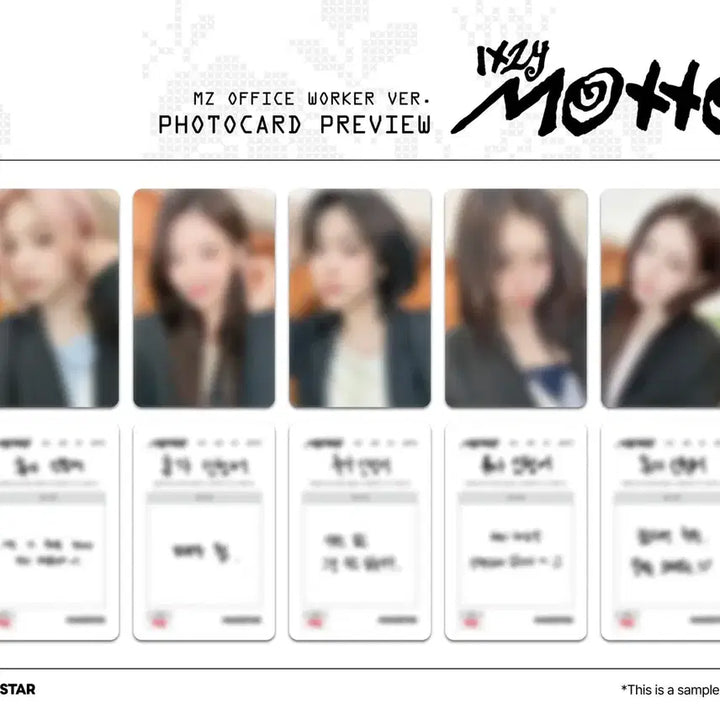[BUNJANG] ITZY Lia Yuna MakeStar MZ Employee Ver. Photocard Split Set / [분철] 있지(ITZY) 리아, 유나 메이크스타 mz사원 ver.