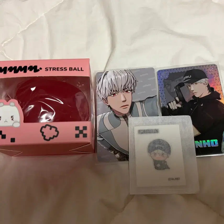 [BUNJANG] PlaYve Mmo Stress Ball &amp; Eunho Kaligo2 Photocard Bundle Set / 플레이브 므모 스트레스볼 / 은호 칼리고2 포카 띠부실