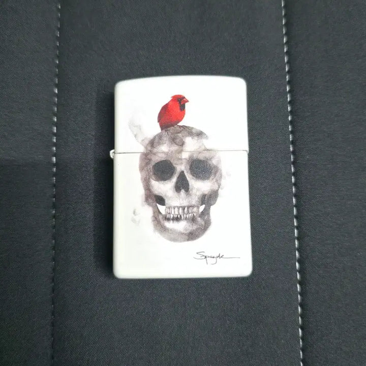 [BUNJANG] Zippo Lighter Skull Bird Design / 지포 라이터