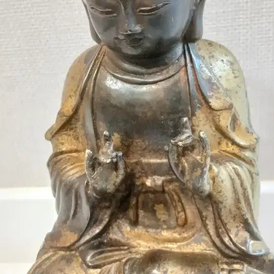 [BUNJANG] Gilt Bronze Seated Buddha Statue / 금동여래좌상불