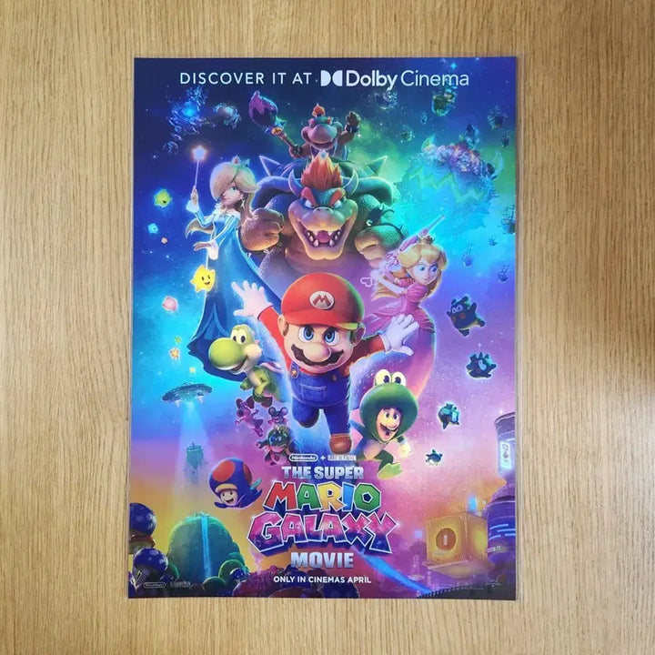 [BUNJANG] Super Mario Galaxy Dolby A3 Poster and Slide Bundle Set / 일괄) 슈퍼 마리오 갤럭시 돌비 A3 포스터 및 슬라이드
