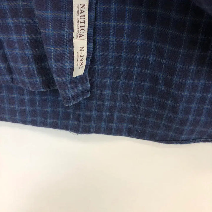[BUNJANG] Nautica Cotton Overshirt Navy M / NAUTICA 노티카 오버셔츠 M