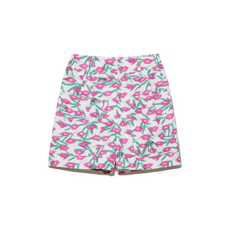 [BUNJANG] Lucky Chouette Flower Pattern Blouse and Shorts Set / 럭키슈에뜨 상하의 세트 / 블라우스 바지 셋업