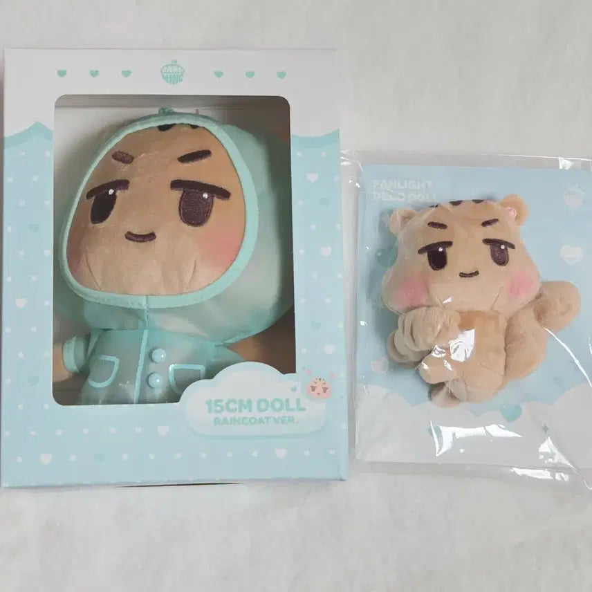 [BUNJANG] SHINee Minho Daraming 15cm Raincoat Doll Fanlight Decoll Bundle Set / 샤이니 민호 다라밍 15cm 우비인형 팬라이트 데코돌 일괄 원가 이하