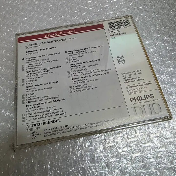 [BUNJANG] Ludwig van Beethoven: Favourite Piano Sonatas 2CD Set / Beethoven : Favourite Piano Sonatas 2CD