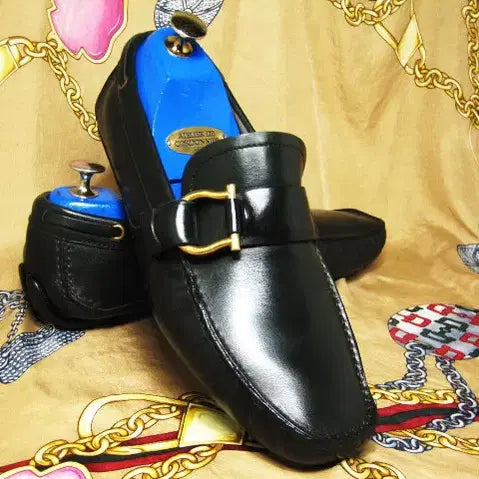 [BUNJANG] Salvatore Ferragamo Gancini Driving Loafers Dark Khaki Calfskin Leather / 이태리명품 페라가모 다크카키카프 간치니 드라이빙 로퍼 265 270