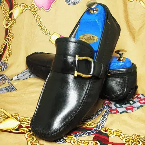 [BUNJANG] Salvatore Ferragamo Gancini Driving Loafers Dark Khaki Calfskin Leather / 이태리명품 페라가모 다크카키카프 간치니 드라이빙 로퍼 265 270