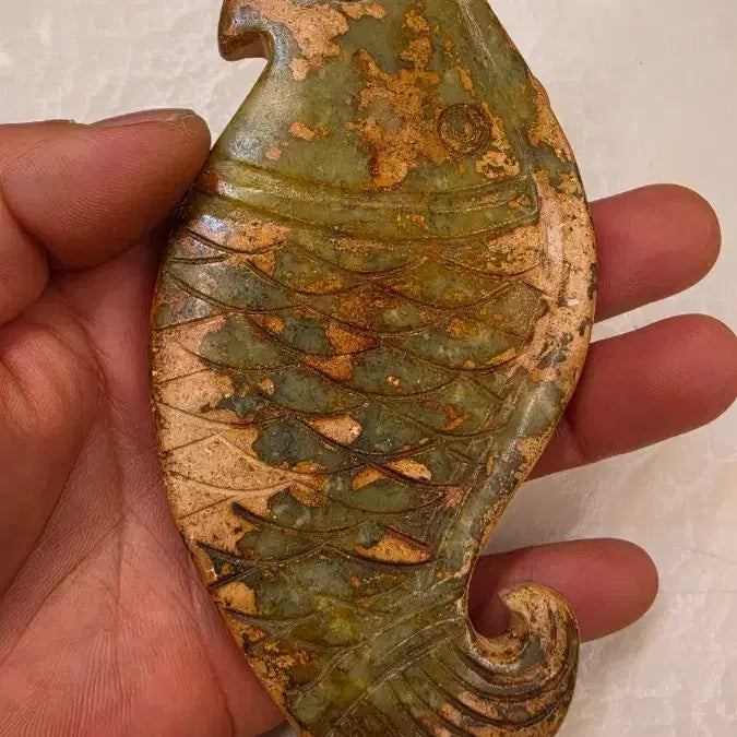 [BUNJANG] Jade Fish Ornament / 고옥에강옥 물고기옥 0527