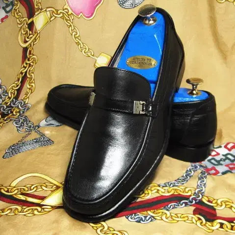 [BUNJANG] Salvatore Ferragamo Black Calfskin U-Tip Gancini Loafers / 이태리명품 페라가모 블랙 카프스킨 U팁 간치니로퍼 265 270