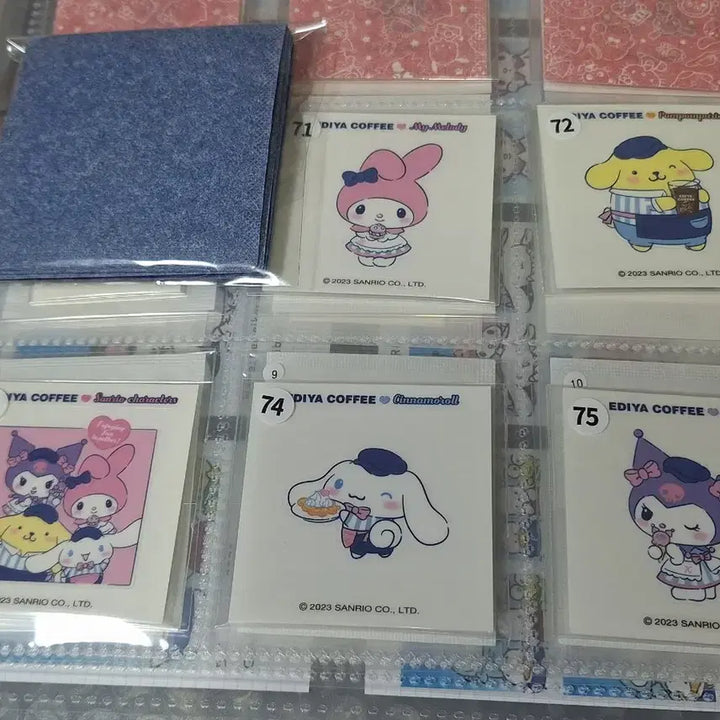 [BUNJANG] Ediya Sanrio Sticker Set 15 Pieces / 이디야 산리오띠부씰 15장