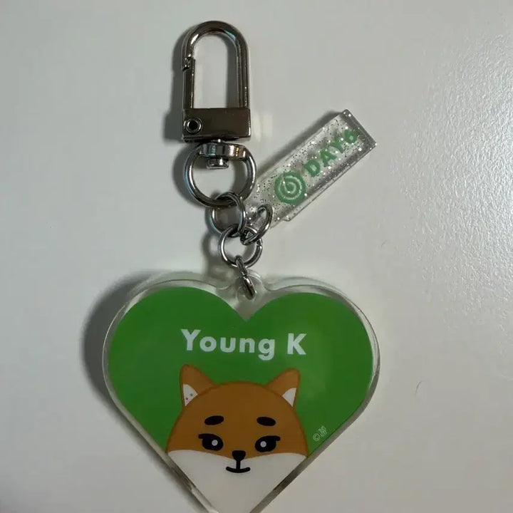 [BUNJANG] DAY6 Young K Heart Keyring / 데이식스 일본MD 하트키링 영케이 케
