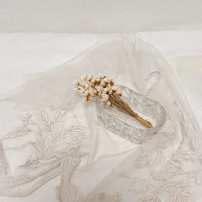 [BUNJANG] Vintage Crystal Mini Trinket Tray with Handle / 빈티지 크리스탈 (손잡이) 미니 트링켓/트레이