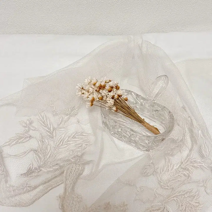 [BUNJANG] Vintage Crystal Mini Trinket Tray with Handle / 빈티지 크리스탈 (손잡이) 미니 트링켓/트레이
