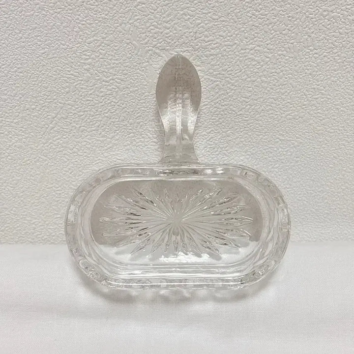 [BUNJANG] Vintage Crystal Mini Trinket Tray with Handle / 빈티지 크리스탈 (손잡이) 미니 트링켓/트레이