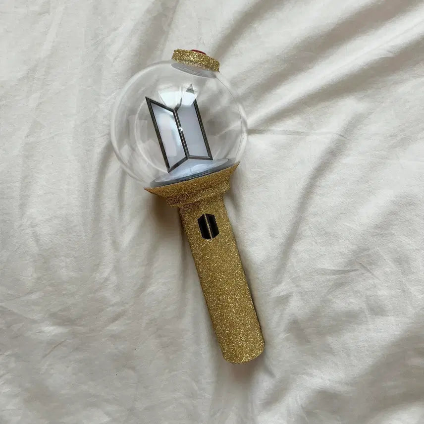 [BUNJANG] BTS ARMY Bomb Skin Sticker Glitter Gold / 사미밤 스티커 빤짝이 골드 bts 응원봉 스킨 아미밤 꾸미기