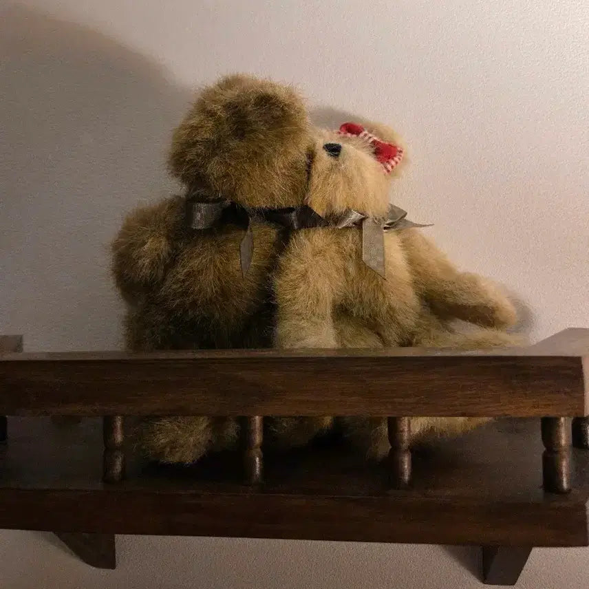 [BUNJANG] Vintage Boyds Bears "Kissing Couple" Plush Set / 빈티지 보이즈베어 뽀뽀 커플 곰인형