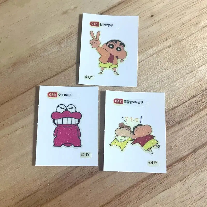 [BUNJANG] Crayon Shin-chan Stickers Bundle Set / 일괄) 짱구 띠부씰 3종