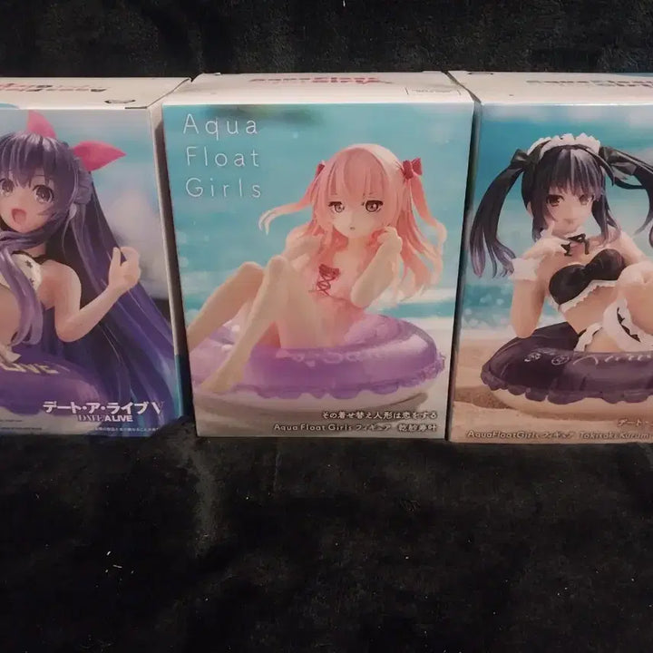 [BUNJANG] Date A Live Aqua Float Girls Set of 3 Figures / 데이트 어 라이브 아쿠아 플로트 걸즈 3종 피규어(일괄판매)