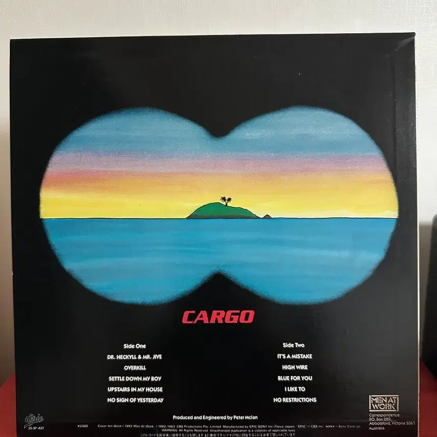 [BUNJANG] Men At Work Cargo LP (1983) / (락,맨 앳 워크2집, 민트급)Men At Work - Cargo LP