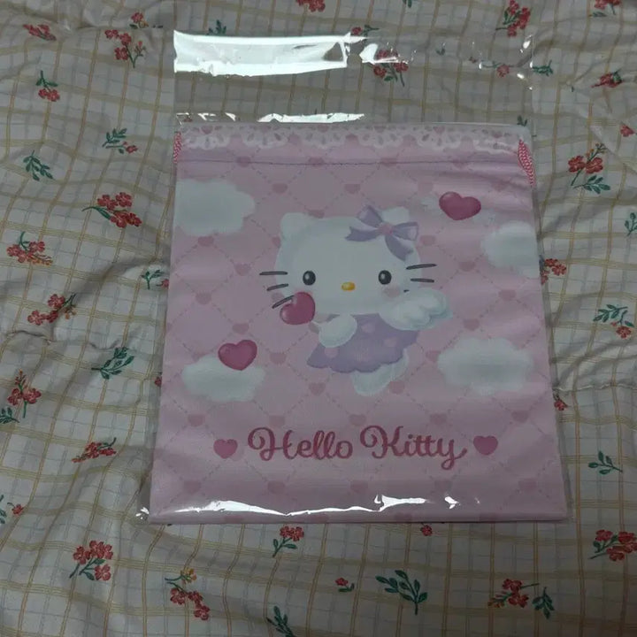 [BUNJANG] Sanrio Hello Kitty Angel Kitty Drawstring Pouch / 산리오 키티 엔젤키티 복조리 파우치