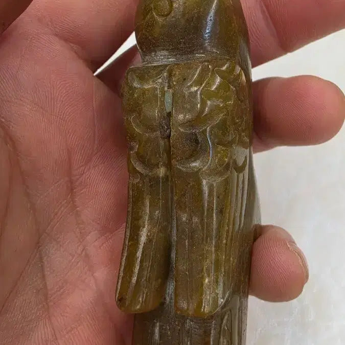 [BUNJANG] Parrot Carved Jade Ornament / 고옥에강옥 앵무새옥 0527