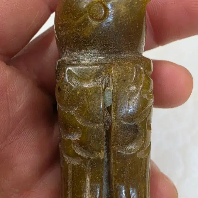 [BUNJANG] Parrot Carved Jade Ornament / 고옥에강옥 앵무새옥 0527