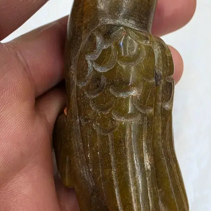[BUNJANG] Parrot Carved Jade Ornament / 고옥에강옥 앵무새옥 0527