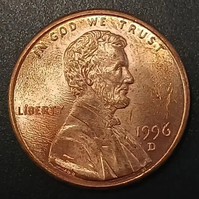 [BUNJANG] 1996 US Lincoln 1 Cent Coin / 1996년 미국 링컨 1센트 동전 w1403