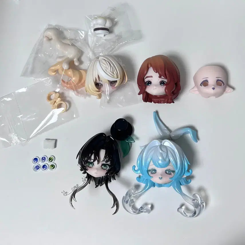 [BUNJANG] COME4FREE Head Blind Doll Ball-Jointed Doll BJD Figure / COME4FREE 헤드 블라인드돌 구체관절인형 BJD 피규어 세트