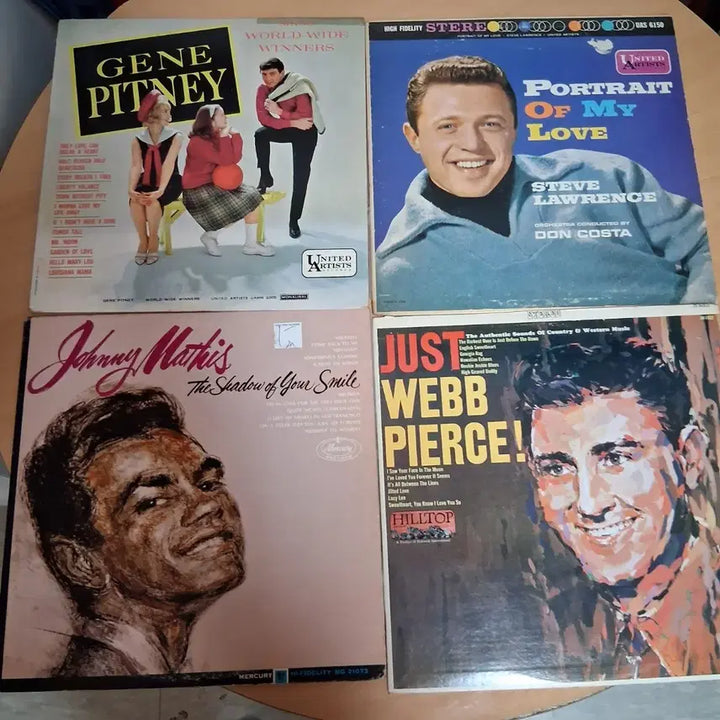 [BUNJANG] Gene Pitney, Steve Lawrence Bundle Set Vintage Old Pop Original LPs (Set of 4) / 4장 일괄 빈티지 올드팝 오리지널 LP  (Gene Pitney 외)
