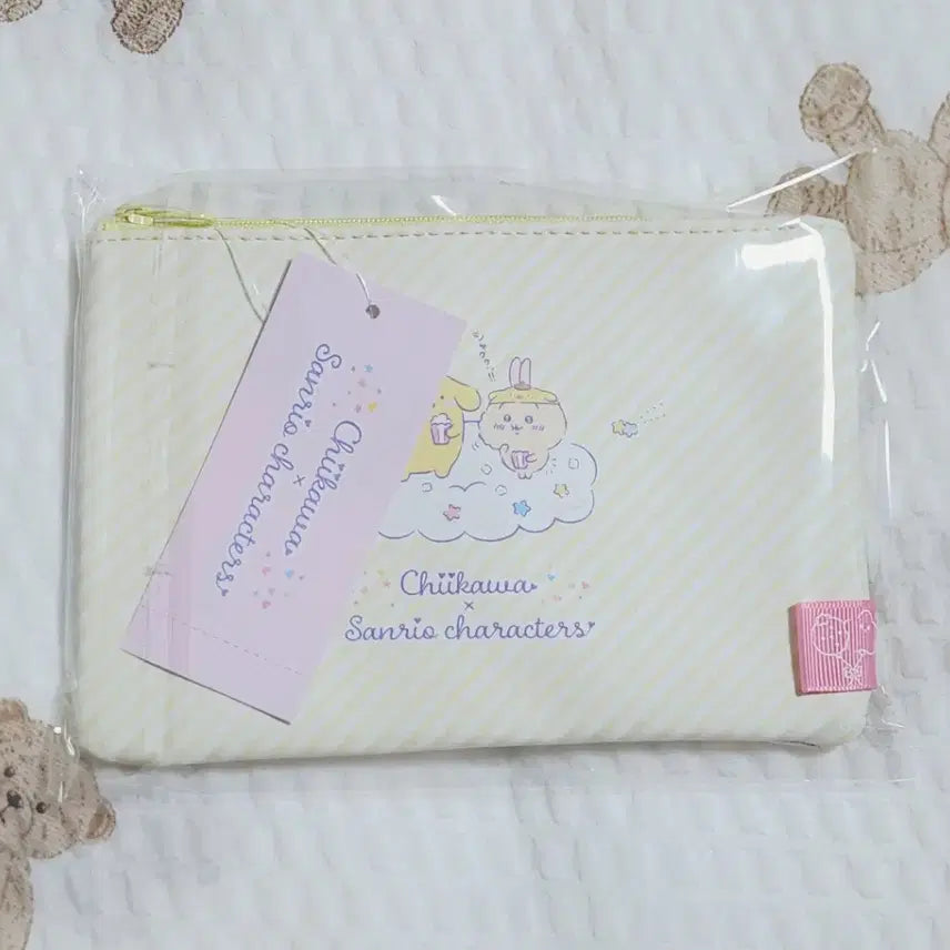 [BUNJANG] Sanrio x Nagano Nakayoshi Series Flat Pouch - Pom Pom Purin x Usagi / 산리오x나가노 콜라보 나카요시 시리즈 플랫파우치 폼푸x우사기 팝니다.