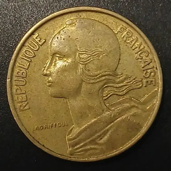 [BUNJANG] 1966 France 10 Francs Coin / 1966년 프랑스 10상팀 동전 w1413