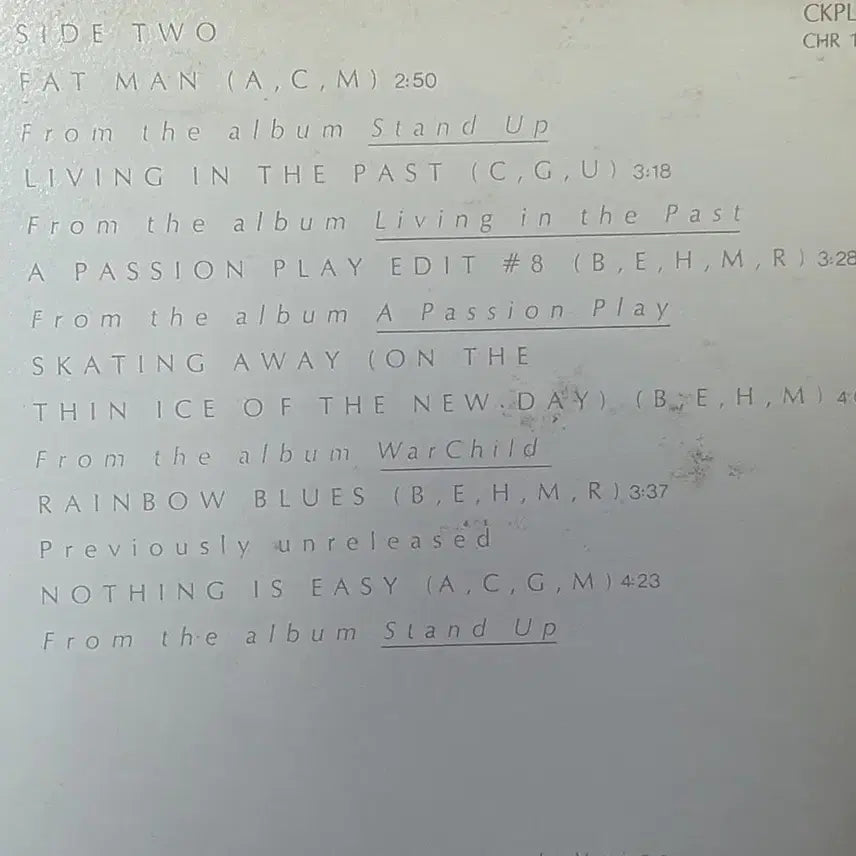 [BUNJANG] Jethro Tull Best LP / 제쓰로툴 베스트lp