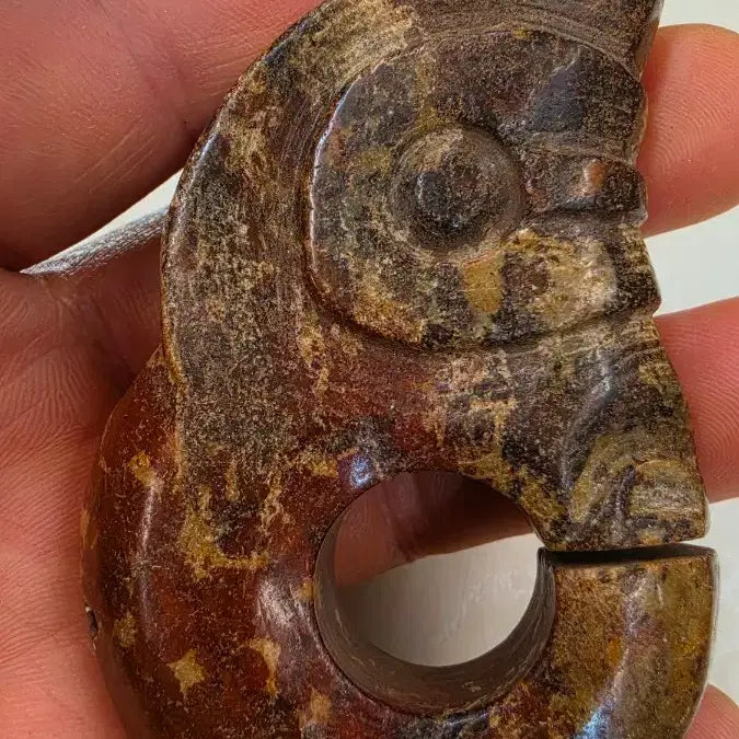 [BUNJANG] Hongshan Culture Jade Dragon Pendant / 고옥에강옥 홍산문화옥 옥저룡 0527
