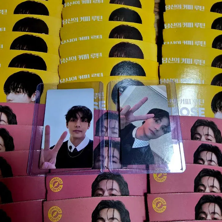 [BUNJANG] BTS V Compose Cup Holder Bundle Set / BTS V 뷔 컴포즈 컵홀더 99개 아리랑 태형 포카 일괄