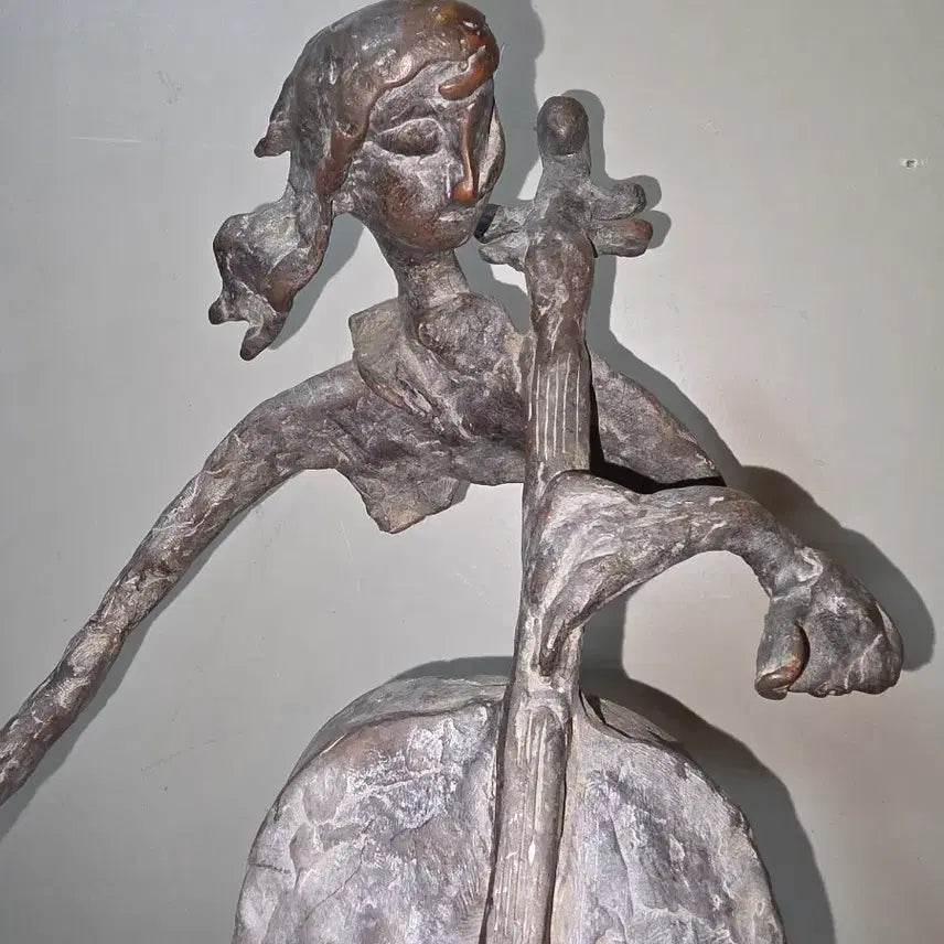 [BUNJANG] Kim Beon Early Bronze Edition No. 1, No. 20 Cellist Bronze Sculpture / 김번 초창기 브론저 에디션NO1  20번