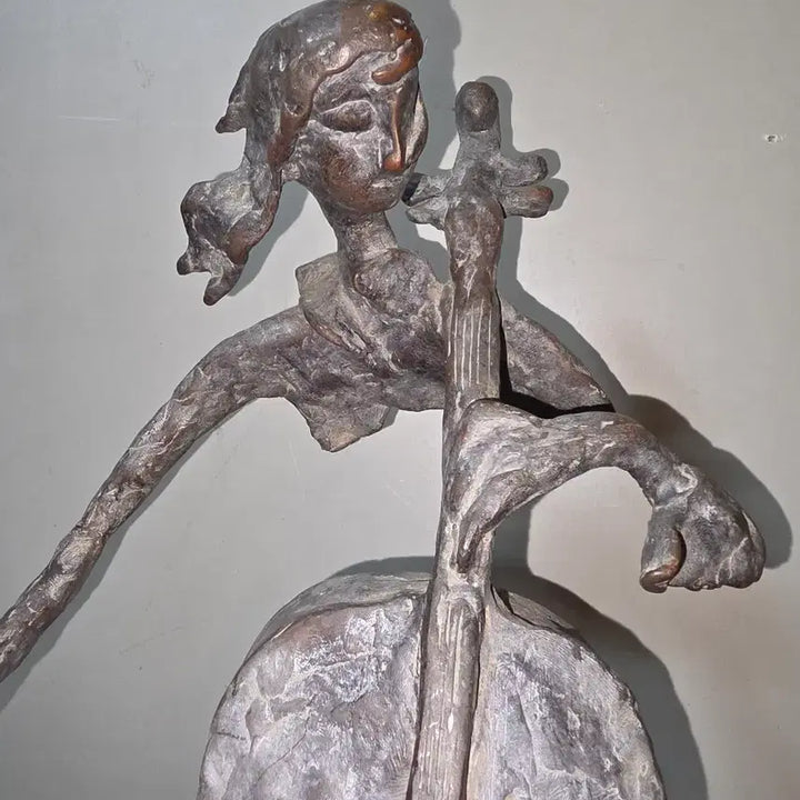 [BUNJANG] Kim Beon Early Bronze Edition No. 1, No. 20 Cellist Bronze Sculpture / 김번 초창기 브론저 에디션NO1  20번