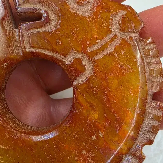 [BUNJANG] Hongshan Culture Jade Round Dragon / 고옥에강옥 홍산문화옥 원형시룡 0527