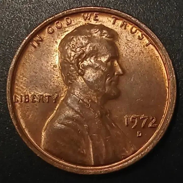 [BUNJANG] 1972 USA Lincoln Cent Coin / 1972년 미국 링컨 1센트 동전 w1421