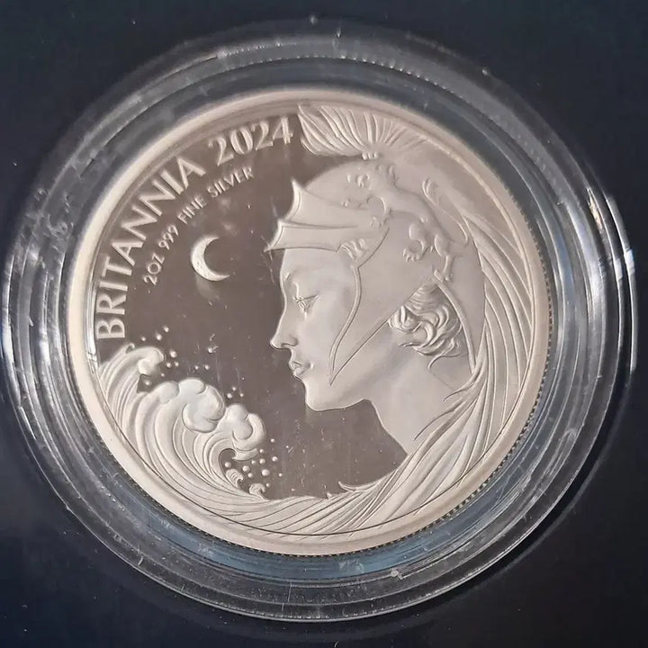 [BUNJANG] Britannia 2 oz .999 Fine Silver Proof Coin (2024) - Limited Edition 221/1250 / 2024년 브리타니아2온스 프루프은화(한정판221번)