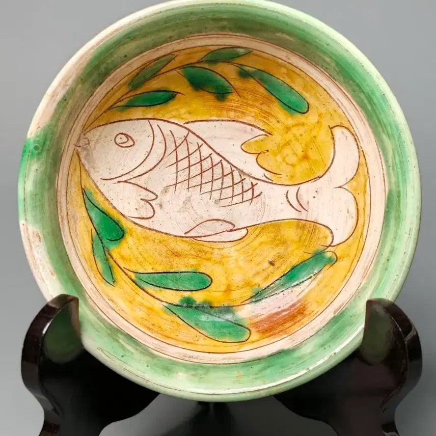 [BUNJANG] Authentic Liao Dynasty Samche Eomon Large Bowl - Chinese Antique Porcelain / [진품] 요대 삼채 어문 대완 중국도자기 골동품 고미술품 출토품