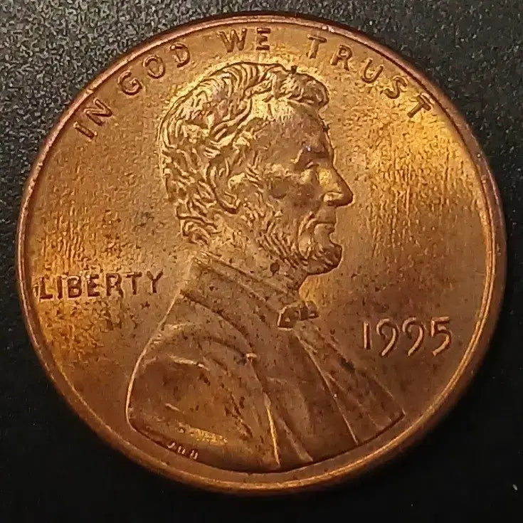 [BUNJANG] 1995 US Lincoln Cent Coin / 1995년 미국 링컨 1센트 동전 w1424